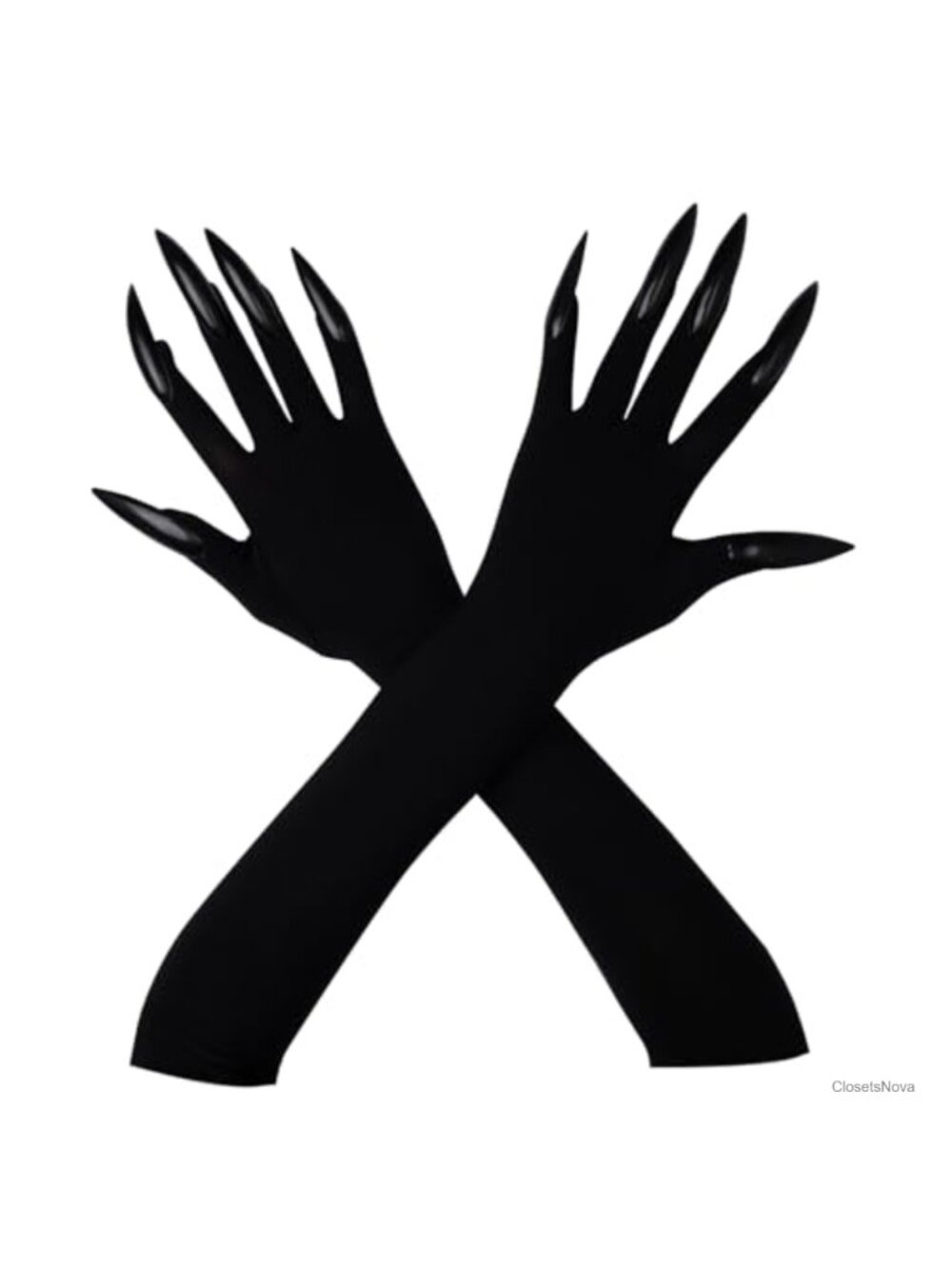 Long Gloves With Claws Costume Accessory For Halloween